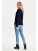 PULZ Jeans Strickpullover PZSARA - 50204127 in blau