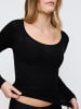 Triumph Longsleeve Beauty Layers Top Scoop Neck in Black
