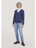 Hessnatur Strick Pullover in irisblau