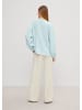 comma Bluse langarm in Blau