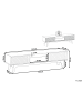 Beliani TV-Schrank DETROIT II in Braun - (W) 150 x (H) 43 x (L) 40 cm