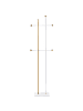 Beliani Kleiderständer ODHILL in Gold/Weiß - (W) 46 x (H) 162 x (L) 26 cm