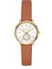 Michael Kors Portia Uhr gold braun Lederarmband