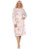 NORMANN Nachthemd langarm Kuschel interlock - 87463 in rosa