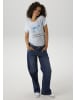 Aniston CASUAL T-Shirt in hellblau-türkis-schwarz