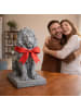 relaxdays Löwen Figur in Grau - (B)17 x (H)38 x (T)27 cm