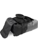 normani Reisetasche mit Rucksackfunktion 90 L mit 4 Kleidertaschen in Schwarz/Grau