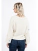 myMo Damen Strickjacke in Wollweiss