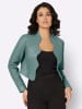 Mainpol Leder-Blazer in jade