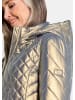 GOLDNER Metallicjacke mit Kapuze in goldfarben