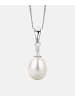 Diamant L'éternel Halskette aus 375 Weißgold mit Diamant mit Perle