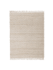 Beliani Kurzflor AFRIN in Beige - (W) 140 x (H) 1 x (L) 200 cm