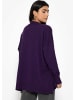 SASSYCLASSY Oversized Cardigan mit V-Ausschnitt und Kaschmiranteil in Lila