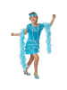 tectake Stilechtes Outfit der 20er Jahre, blau
