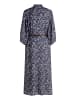 Betty Barclay Hemdblusenkleid mit Bindegürtel in Blau/Braun
