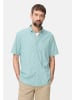 Camel Active Kurzarmhemd aus Leinenmix in Ozeangrün