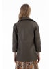 faina Blazerjacke Aus Leder in Taupe