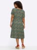 sheego Jersey-Kleid in ozean-tiefblau-bedruckt