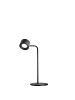 APS Standfuß mit Stab in schwarz, Ø 14 cm, H: 51 cm, Metall