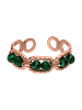 PURELEI Ring Green Harmony Rosegold