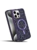cadorabo Hülle für iPhone 15 PRO Glitzer Schutzhülle in Lila