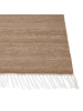 Beliani Geflochtener Teppich MALHIA in Beige - (W) 80 x (H) 0.5 x (L) 150 cm