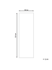 Beliani Kurzflor TAVASA in /Schwarz - (W) 60 x (L) 150 cm