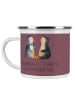 Mr. & Mrs. Panda Camping Emaille Tasse 35. Hochzeitstag Leinwand... in Kaffa Coffee