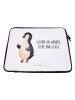 Mr. & Mrs. Panda Notebook Tasche Pinguin Marienkäfer mit Spruch in Weiß