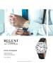 Regent Analog-Armbanduhr Regent Lederarmband schwarz mittel (ca. 39mm)