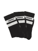Copenhagen Studios Tennissocken in 3x schwarz mit weißen Streifen