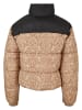 Urban Classics Urban Classics Damen Ladies AOP Retro Puffer Jacket in unionbeigedamast
