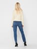 JACQUELINE de YONG High Waist Mom Jeans Bleached Used Design JDYKAJA in Blau