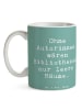 Mr. & Mrs. Panda Coffee Mug Spruch Autorin Magie mit Spruch in Meeresbrise
