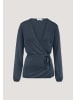 Hessnatur Strick Jacke in dunkles petrol