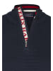 Felix Hardy Halber Reißverschluss Baumwollpullover in navy