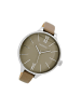 Oozoo Armbanduhr Oozoo Timepieces beige, braun groß (ca. 45mm)