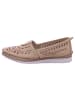 Esgano Damenslipper sportlicher Boden Da.-Ballerina in  Braun
