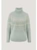 Hessnatur Hessnatur Rollkragenpullover Relaxed aus Alpaka und Bio-Baumwolle in polargrün
