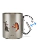 Mr. & Mrs. Panda Becher Hase Igel ohne Spruch in Silber