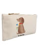Mr. & Mrs. Panda Pouch Hund Blume ohne Spruch in Weiß