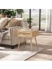 COSTWAY Nachttisch Rattan in Hellbraun