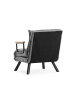 CALICOSY Schlafsessel SANDO in Hellgrau - (W) 67  x (H) 41  x (L) 50  cm