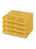 Ross 4 X Handtuch im Set Sensual Skin Karo in Senf