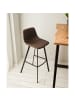 home24 Barstuhl Luhi (2er-Set) in Espresso