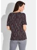 GOLDNER Kurzgröße:  Shirt Shirt in rot / schwarz / weiß / gemustert