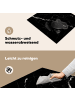 KitchenYeah Herdabdeckplatte Modernes Marmor schwarz