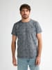 Petrol Industries T-Shirt mit Allover-Print Cromo in Blau