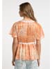 IZIA Bluse in Orange Weiss