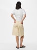Pieces Jeansshorts in Ecru